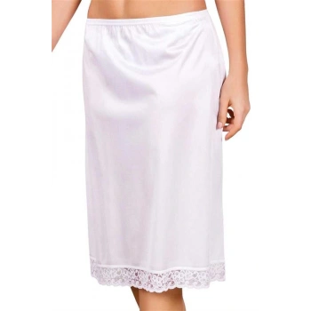 AMORA SECRET POLYAMID KUMAŞLI DANTELLI DIZ ALTI UZUN ETEK ALTI JÜPON