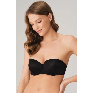 Amora Secret Balenli Destekli Dolgulu Askısız Straplez Günlük Klasik T-Shirt Sütyeni