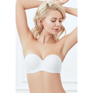 Amora Secret Balenli Desteksiz Dolgusuz Askısız Straplez Günlük Klasik T-Shirt Sütyeni