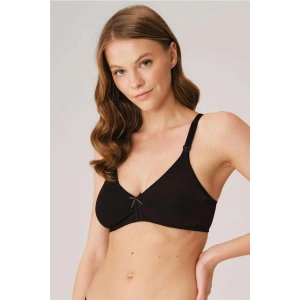 Amora Secret Kadın Fantazi İç Giyim Pamuklu Balensiz Lohusa Önden Açılan Siyah Emzirme Sütyeni - Şehvetli ve Zarif Tasarım