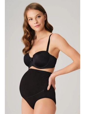 Amora Secret Kadın Fantazi İç Giyim Pamuk ve Modal Kumaş Yüksek Bel Siyah Hamile Külodu - li ve Zarif Tasarım