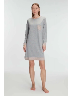 Amora Secret Pamuklu Uzun Kollu Gecelik