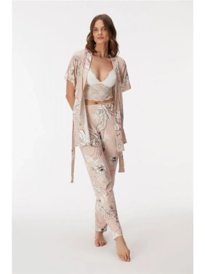 özel tasarım 11398 Kadın Sabahlık, Bralet ve Pantolon Takım