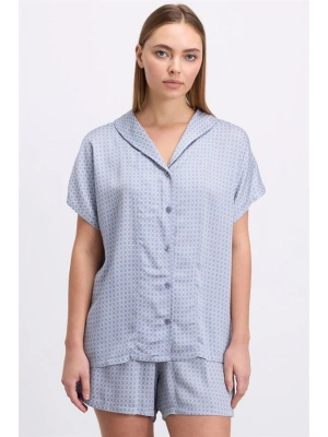 özel tasarım 11609 Kadın Kısa Kol Gömlek ve Şort Takım