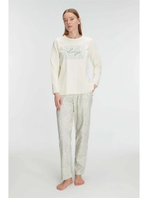 özel tasarım Amora Secret 11295 Kadın Pamuklu Uzun Kol Pijama Takımı