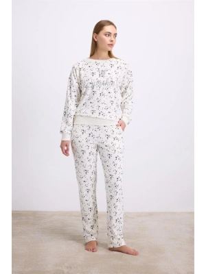 özel tasarım Kadın Uzun Kol Sweatshirt ve Pantolon Takım ( 11592 )