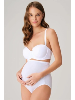 Amora Secret Pamuk ve Modal Kumaş Yüksek Bel Beyaz Hamile Külodu