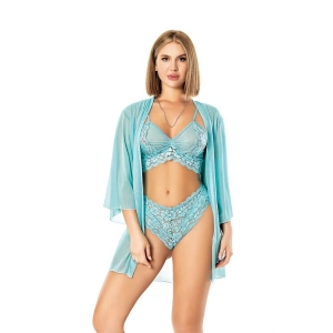 Amora Secret Kadın Fantazi İç Giyim Dantelli Transparan Fantezi Gecelik Takımı - Şehvetli ve Zarif Tasarım