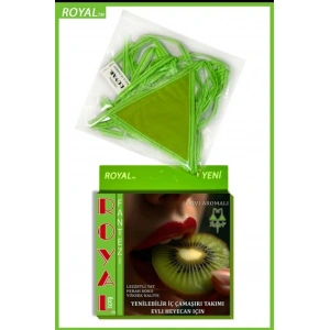 Amora Secret Kadın Fantazi İç Giyim Fantezi Tüketilebilen Yenilebilir Kivi Aromalı İç Çamaşırı Takımı - Şehvetli ve Zarif Tasarım