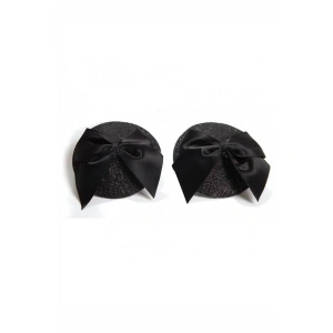 Amora Secret Kadın Fantazi İç Giyim Siyah Fiyonklu Fantezi Göğüs Ucu Kapatıcı - Şehvetli ve Zarif Tasarım