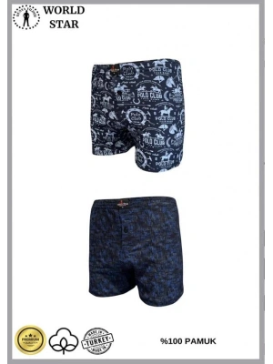 Amora Secret 2li Likralı Pamuklu Renkli Erkek Boxer