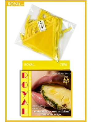 Amora Secret Fantezi Tüketilebilen Yenilebilir Ananas Aromalı İç Çamaşırı Takımı