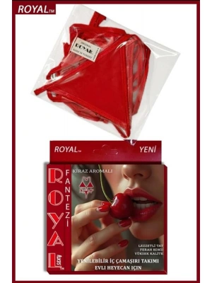 Amora Secret Fantezi Tüketilebilen Yenilebilir Kiraz Aromalı İç Çamaşırı Takımı