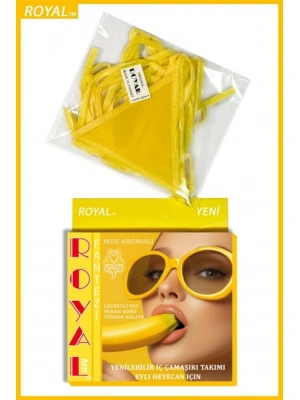 Amora Secret Fantezi Tüketilebilen Yenilebilir Muz Aromalı İç Çamaşırı Takımı