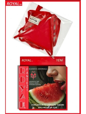 Amora Secret Kadın Fantazi İç Giyim Fantezi Tüketilebilen Yenilebilir Karpuz Aromalı İç Çamaşırı Takımı - li ve Zarif Tasarım