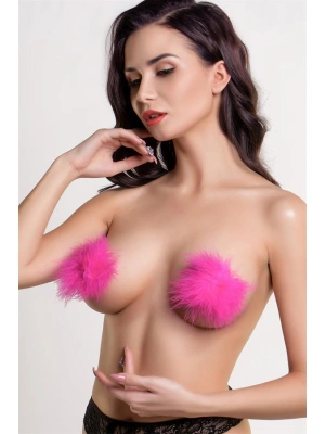 Amora Secret Kadın Fantazi İç Giyim Pembe Tüylü Fantezi Göğüs Ucu Kapatıcı - li ve Zarif Tasarım