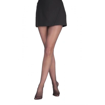 ÖZEL TASARIM  PARLAK İNCE SIYAH KÜLOTLU ÇORAP 15 DEN