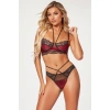 Amora Secret Bordo Dantel İşlemeli Fantezi Sütyen Külot Takımı