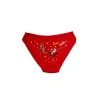 Amora Secret Kadın Fantazi İç Giyim Amora Secret Kırmızı Yılbaşı Desenli Hoo Hoo Hoo Pamuklu Külot - Şehvetli ve Zarif Tasarım