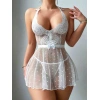 Amora Secret Kadın Fantazi İç Giyim Bel Kısmı Fiyonklu Dantel İşlemeli Mini Fantezi Gecelik - Şehvetli ve Zarif Tasarım