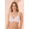 Amora Secret Kadın Fantazi İç Giyim Beyaz Dikişsiz Emzirme Sütyeni - Şehvetli ve Zarif Tasarım