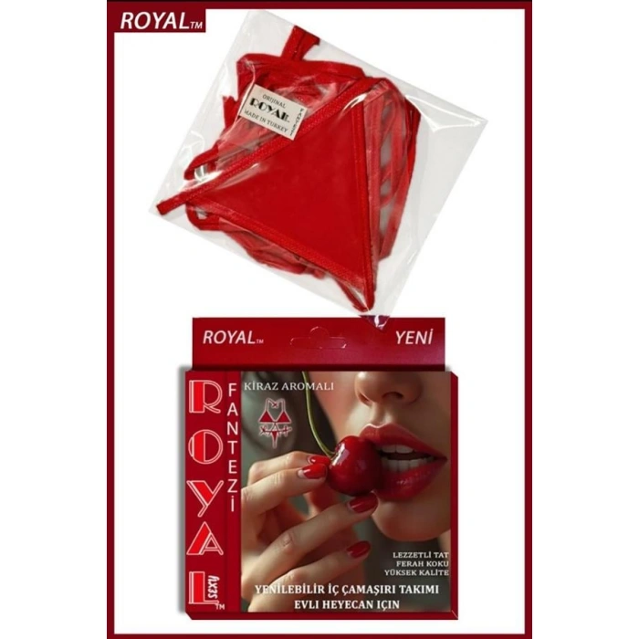 Amora Secret Fantezi Tüketilebilen Yenilebilir Kiraz Aromalı İç Çamaşırı Takımı