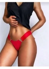 özel tasarım Amora Secret Kırmızı V Metal Aksesuarlı Fantezi String Tanga