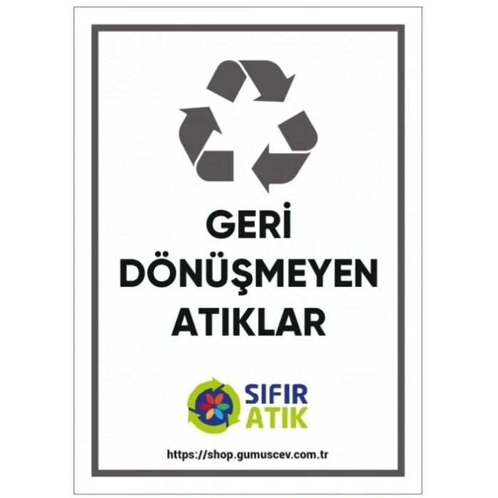 Sıfır Atık Etiketi(25x35 cm)