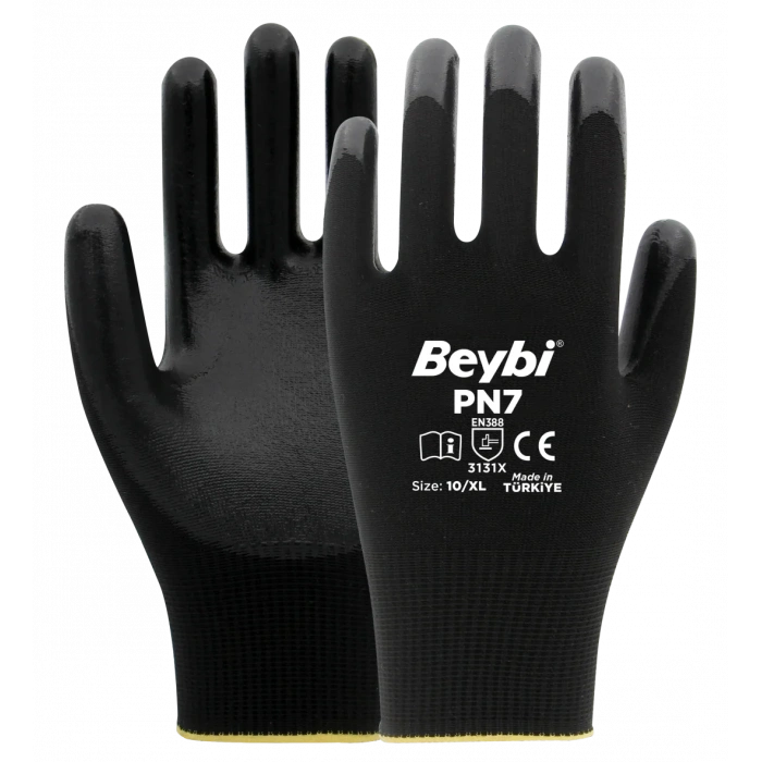 Beybi Pu Touch Poliüretan Kaplı Polyester Örme Eldiven