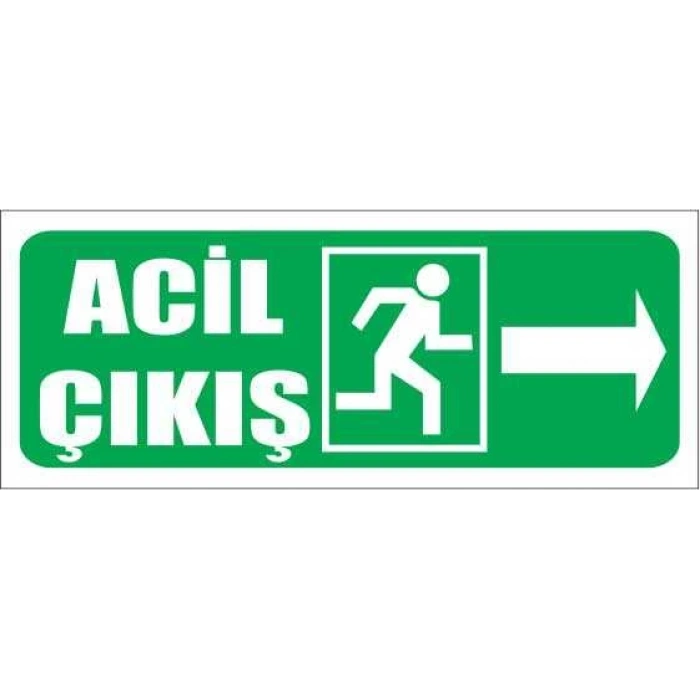 Fotolümenli Acil Çıkış Levhası Sağ Ok