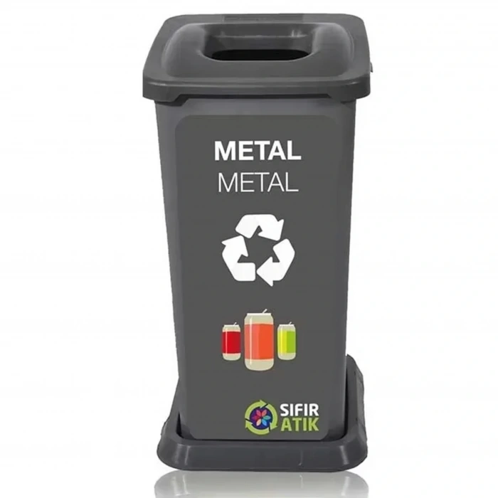 SIFIR ATIK KUTUSU GRİ 70 LİTRE
