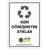 Sıfır Atık Etiketi(25x35 cm)