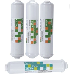 Purefer 11 inç Inline NSF Onaylı 4li RO filtre takımı (İTHAL)