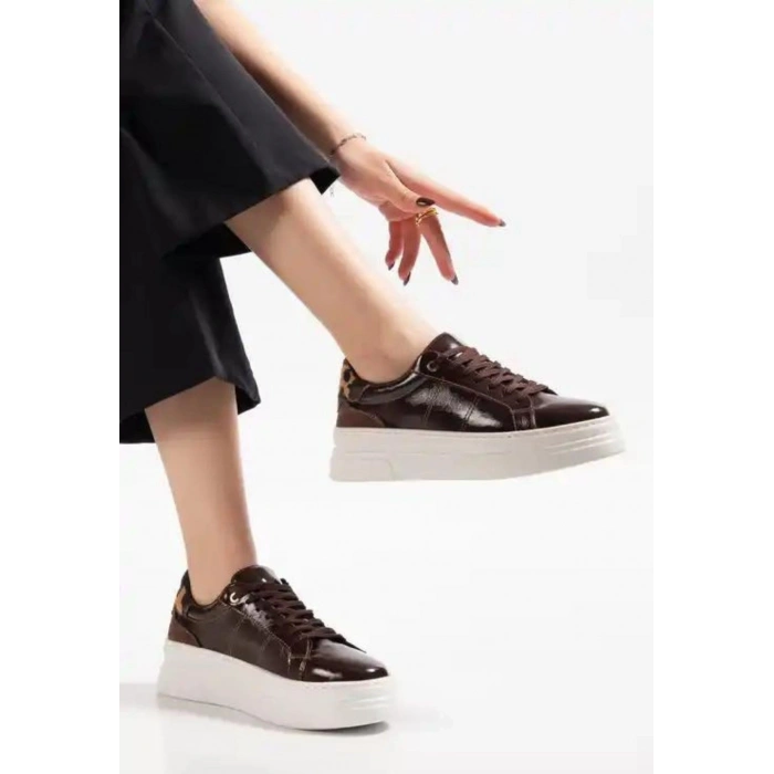 Jetan Kahverengi Rugan Bağcıklı Spor Ayakkabı