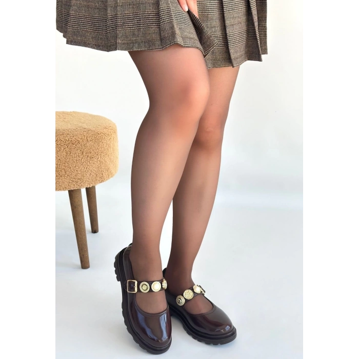 Okira Kahverengi Rugan Oxford Ayakkabı