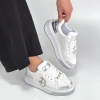 Ceans Beyaz Cilt Bağcıklı Spor Ayakkabı