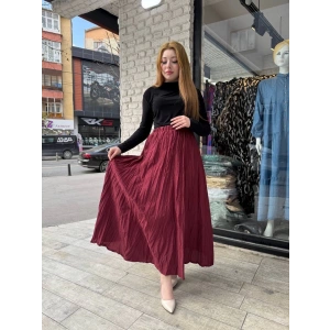Kraş etek bordo