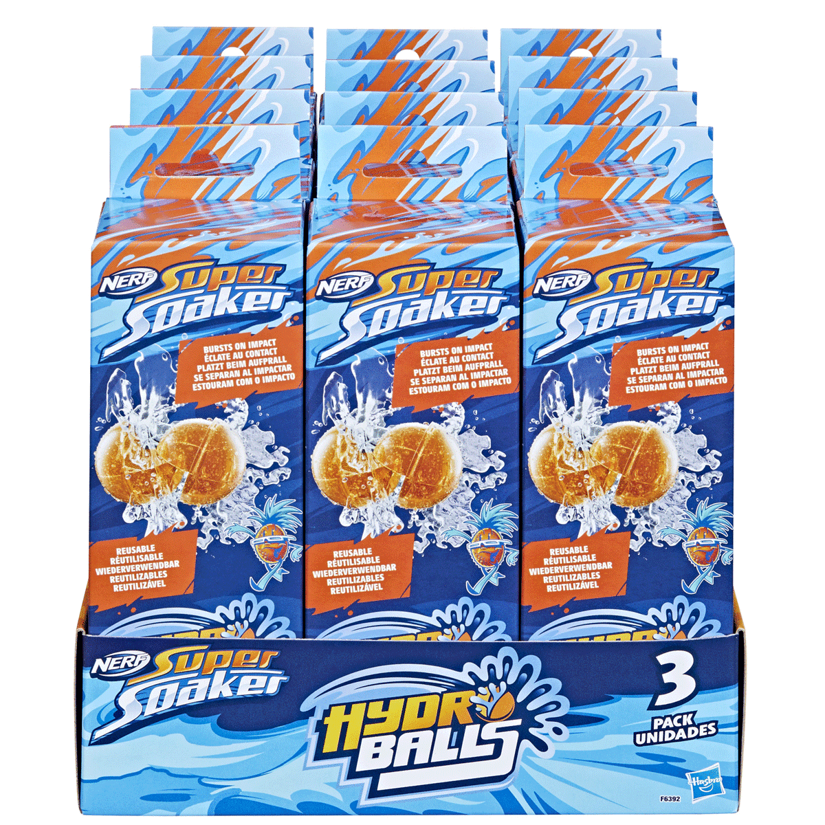 F6392 Nerf Super Soaker Hydro Balls 3lü +6 Yaş