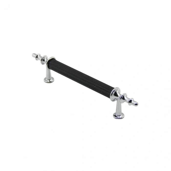 10 Adet Krom - Siyah Boru Kulp 9.6cm (5580)