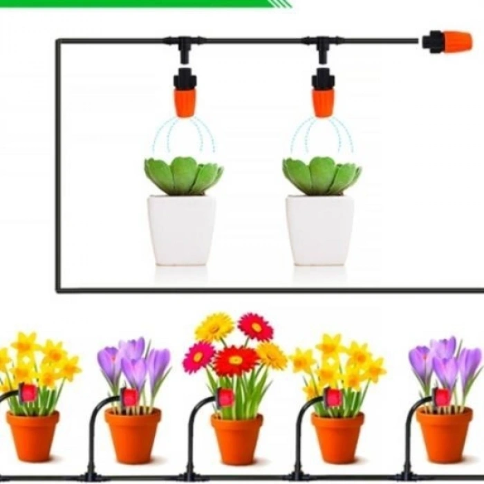 10 Metre Bahçe Sulama Sistemi Seti