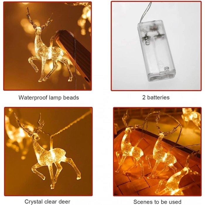 2m 10  Geyikli İp Led Işık Mz-11