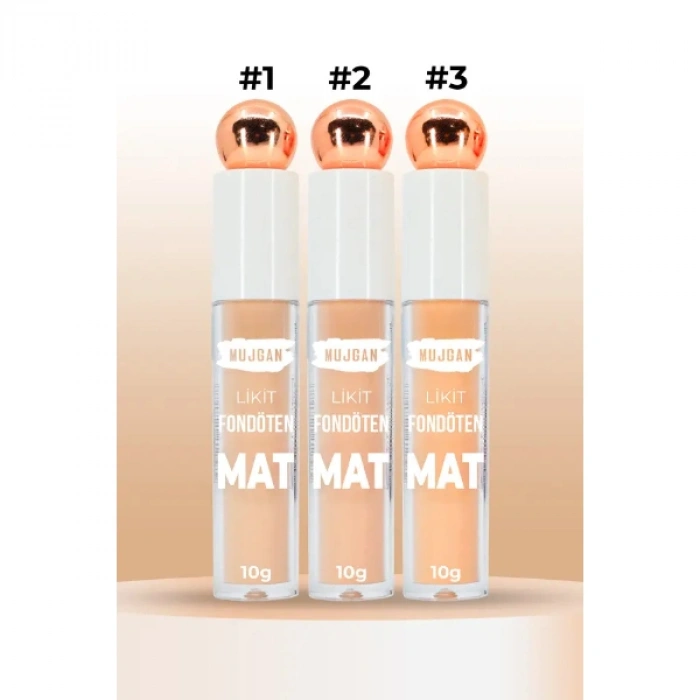 3lü Mat Bitişli Likit Fondöten Seti