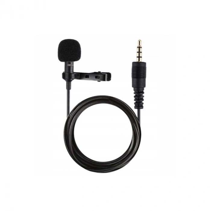 3.5mm Jak 1.5 Metre Double Mikrofon - Siyah