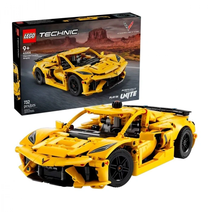 42205 Lego Technic Chevrolet Corvette Stingray 732 Parça +9 Yaş