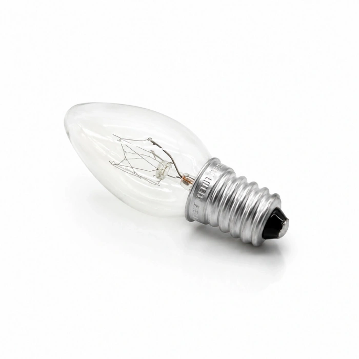 50 Adet Şeffaf Gece Lambası Ampul E14 - 10w C7 (5580)