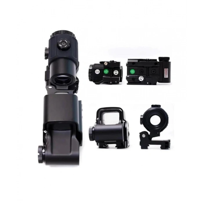 558g43 Xps2 Hedef İşaretleyici Red Dot  Holografik Nişangâh, 5x Büyütmeli Setsiyah