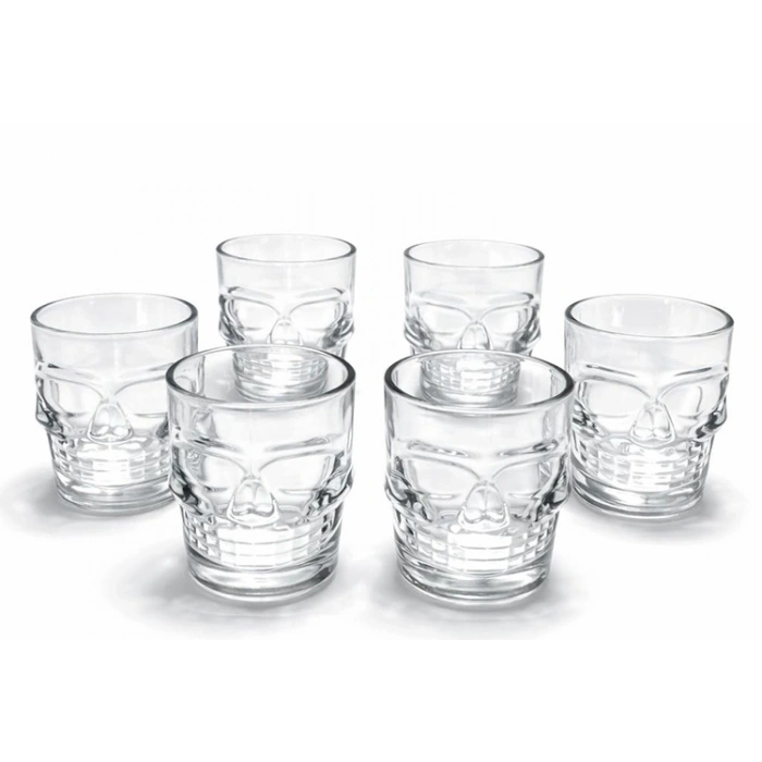 6lı Kurukafa Cam Shot Bardağı Alk2151