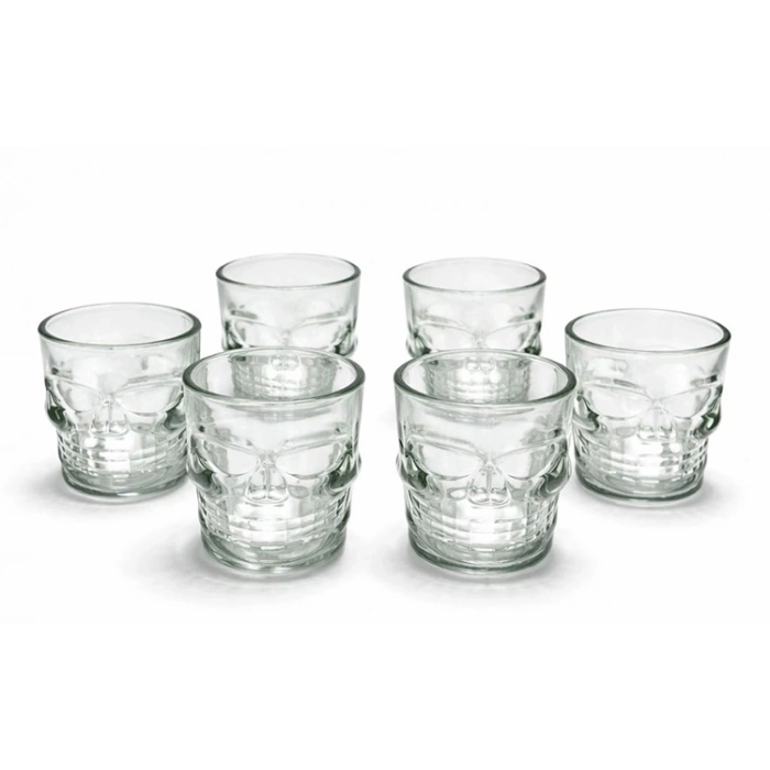 6lı Kurukafa Cam Shot Bardağı Alk2152