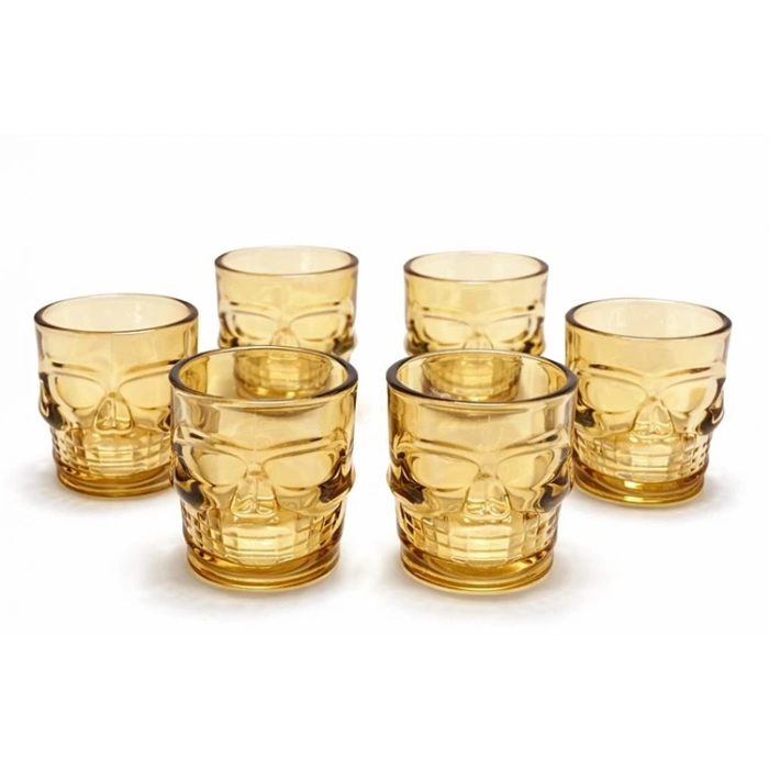 6lı Kurukafa Cam Shot Bardağı Alk2160