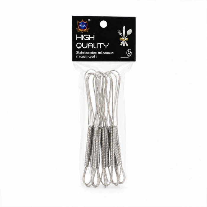 6pcs Mini=13cm Metal Çırpıcı (5580)